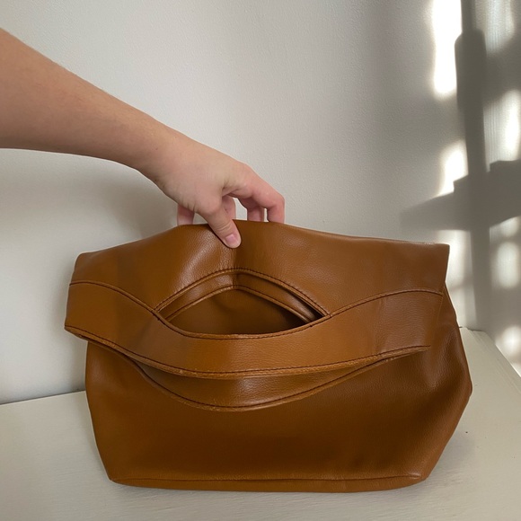 Pouch soft bag clutch vegan leather - Picture 3 of 4